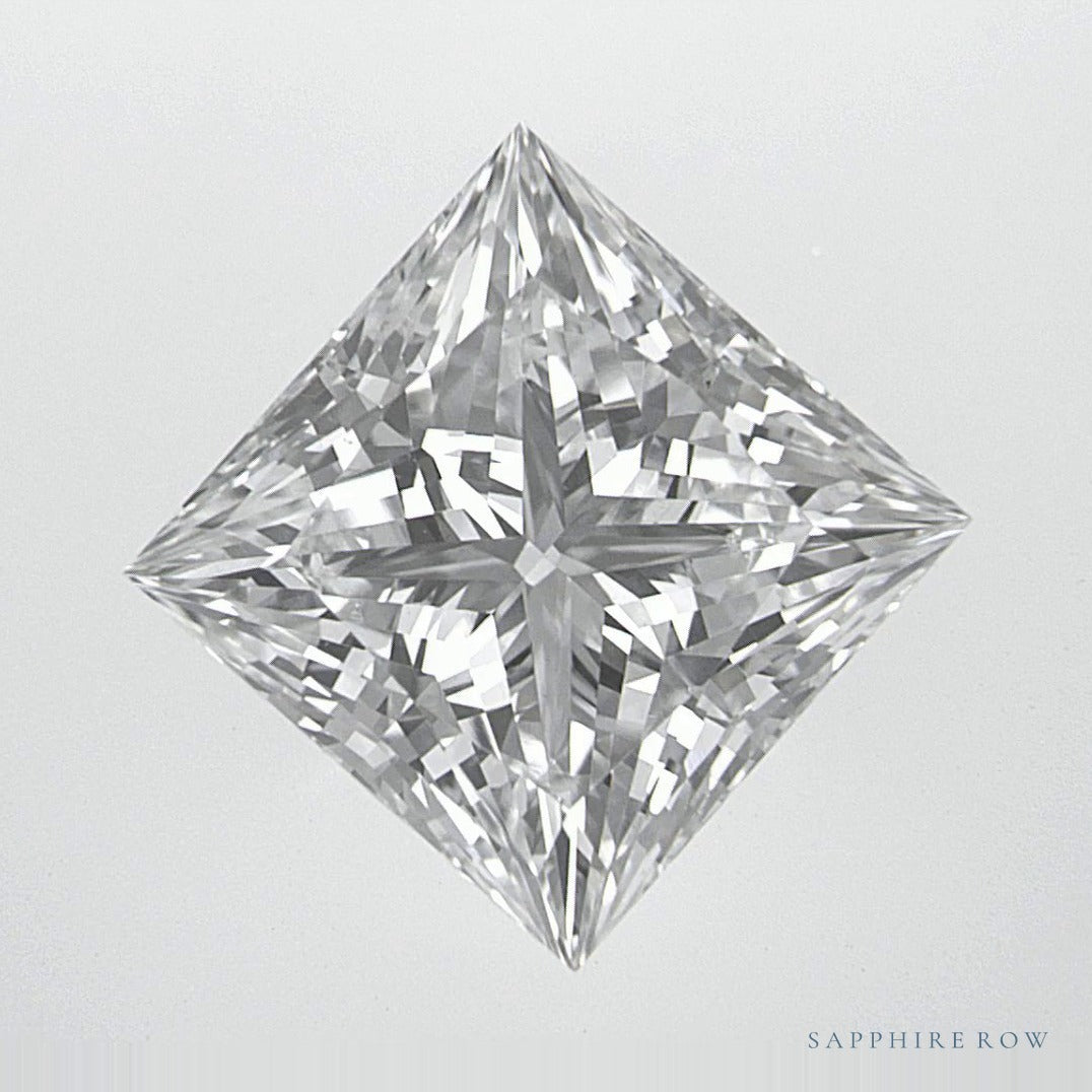 2.71 ct lab-grown diamond, square cut | Sapphire Row · cut6