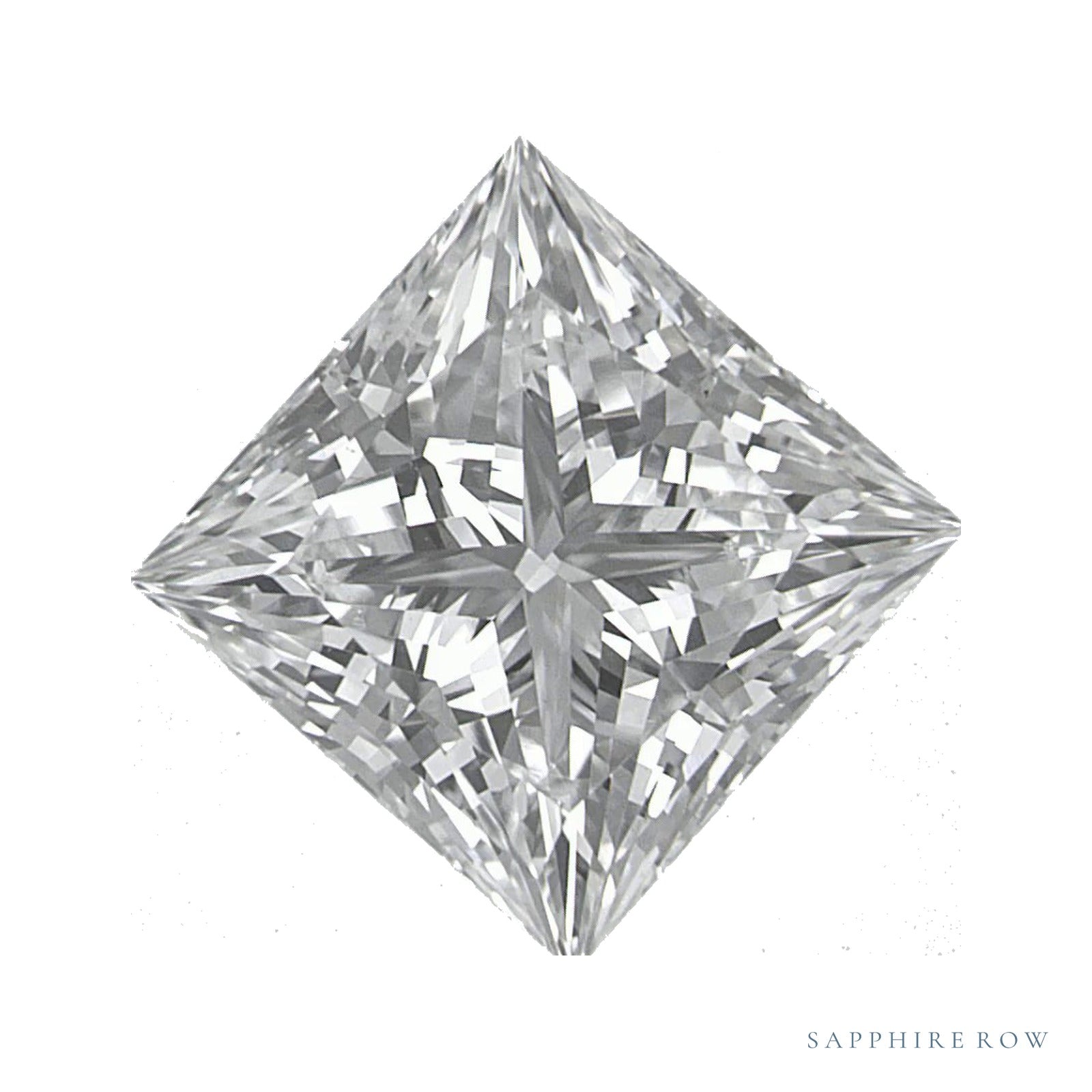 2.71 ct lab-grown diamond, square cut | Sapphire Row · cut4
