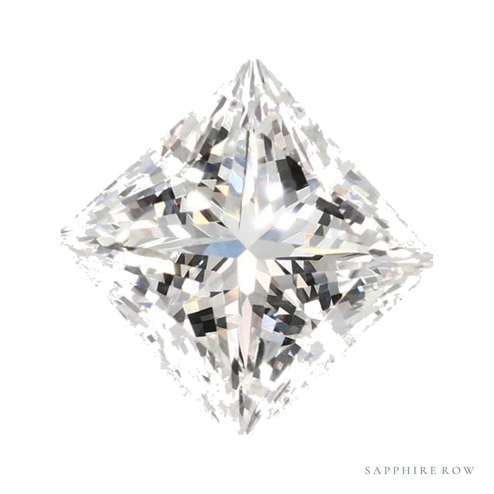 2.70 ct lab-grown diamond, square cut | Sapphire Row · cut4
