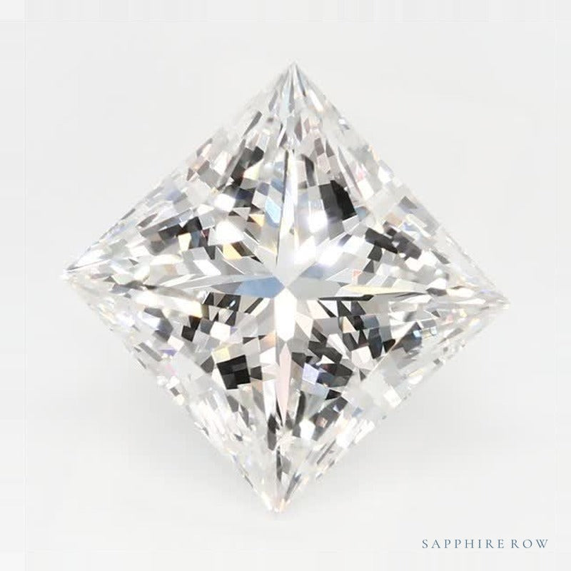 2.70 ct lab-grown diamond, square cut | Sapphire Row · cut6