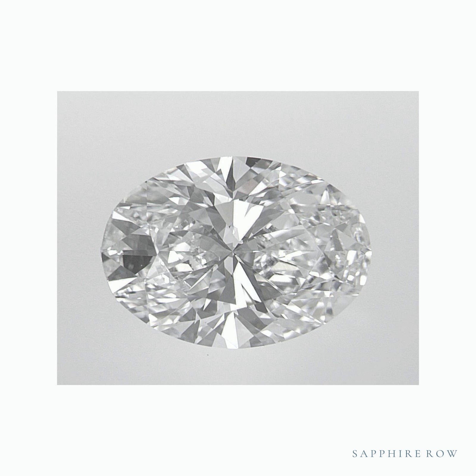 2.70 ct lab-grown diamond, oval cut | Sapphire Row · cut6