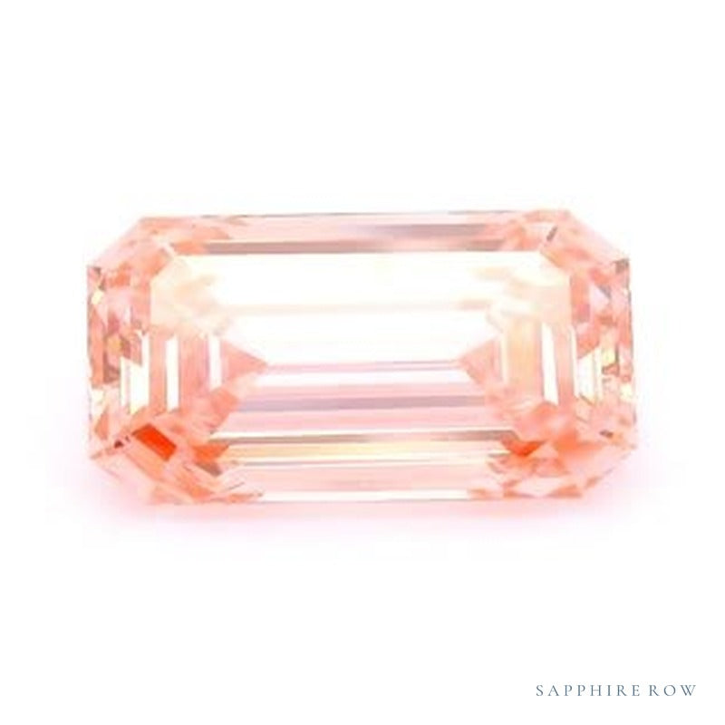 2.69 ct lab-grown fancy vivid pink diamond, emerald cut | Sapphire Row · cut6