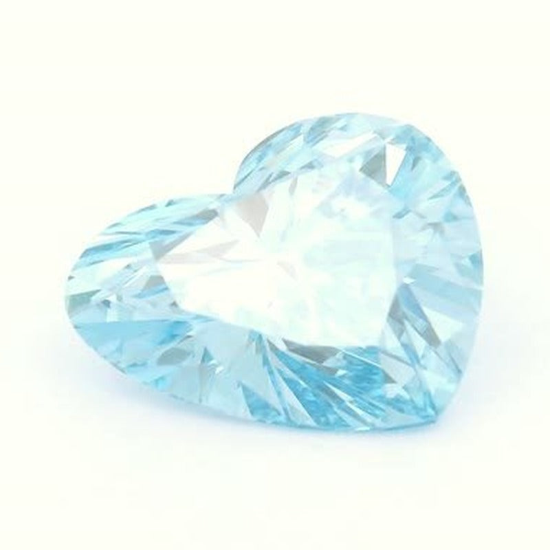 2.67 ct lab-grown fancy vivid blue diamond, heart cut | Sapphire Row · cut7