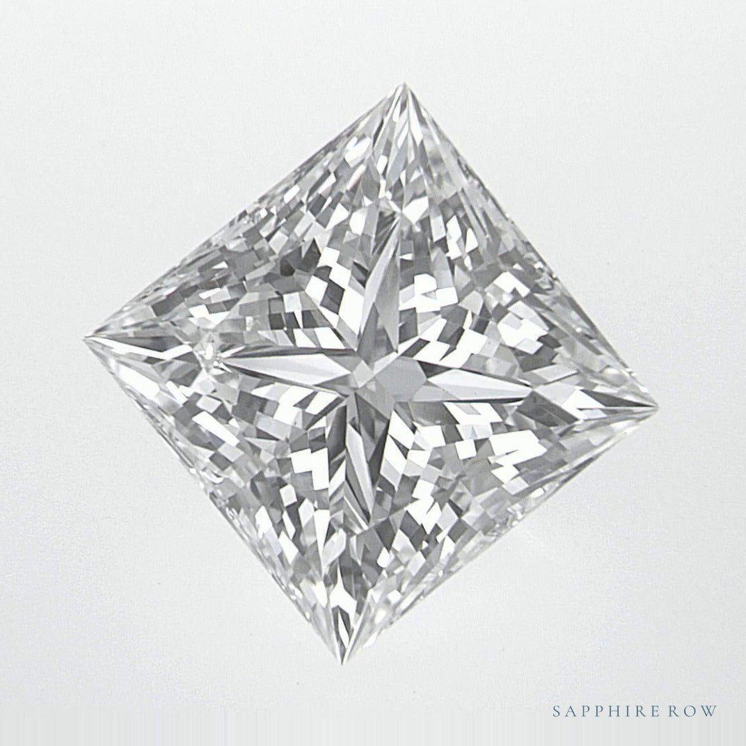 2.64 ct lab-grown diamond, square cut | Sapphire Row · cut6