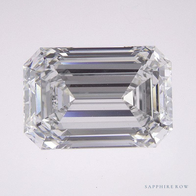 2.62 ct lab-grown diamond, emerald cut | Sapphire Row · cut7
