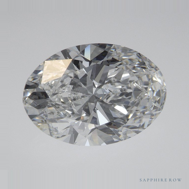 2.56 ct lab-grown diamond, oval cut | Sapphire Row · cut6
