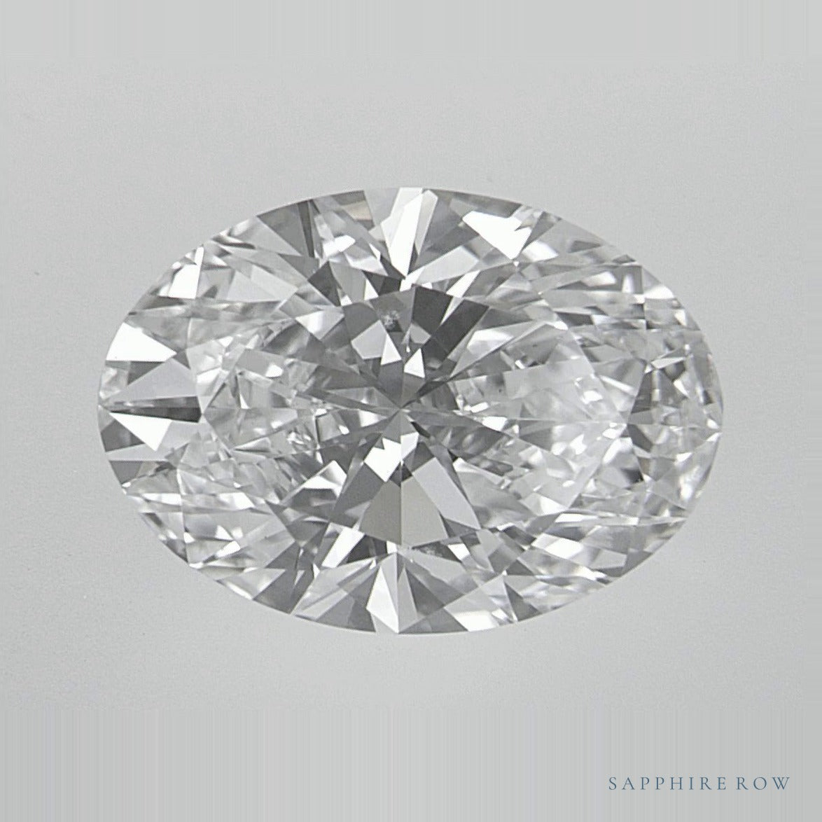 2.56 ct lab-grown diamond, oval cut | Sapphire Row · cut6