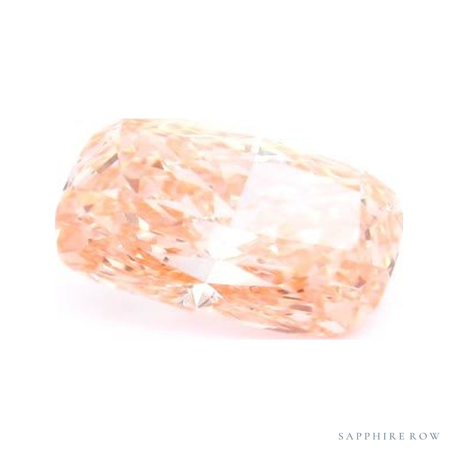 2.52 ct lab-grown fancy vivid pink diamond, elongated cushion cut | Sapphire Row · cut4