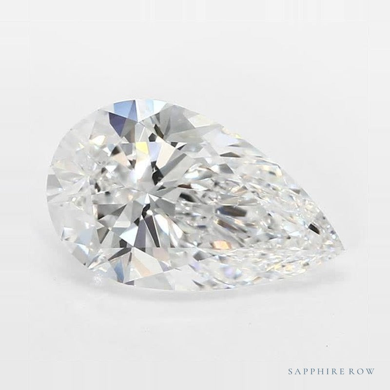 2.50 ct lab-grown diamond, pear cut | Sapphire Row · cut6