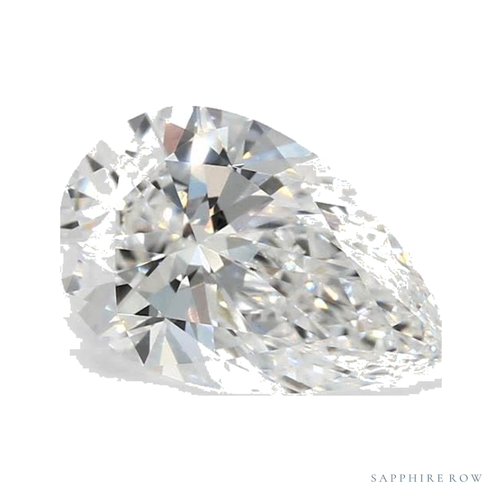 2.50 ct lab-grown diamond, pear cut | Sapphire Row · cut4