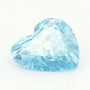 2.45 ct lab-grown fancy vivid blue diamond, heart cut | Sapphire Row · cut7