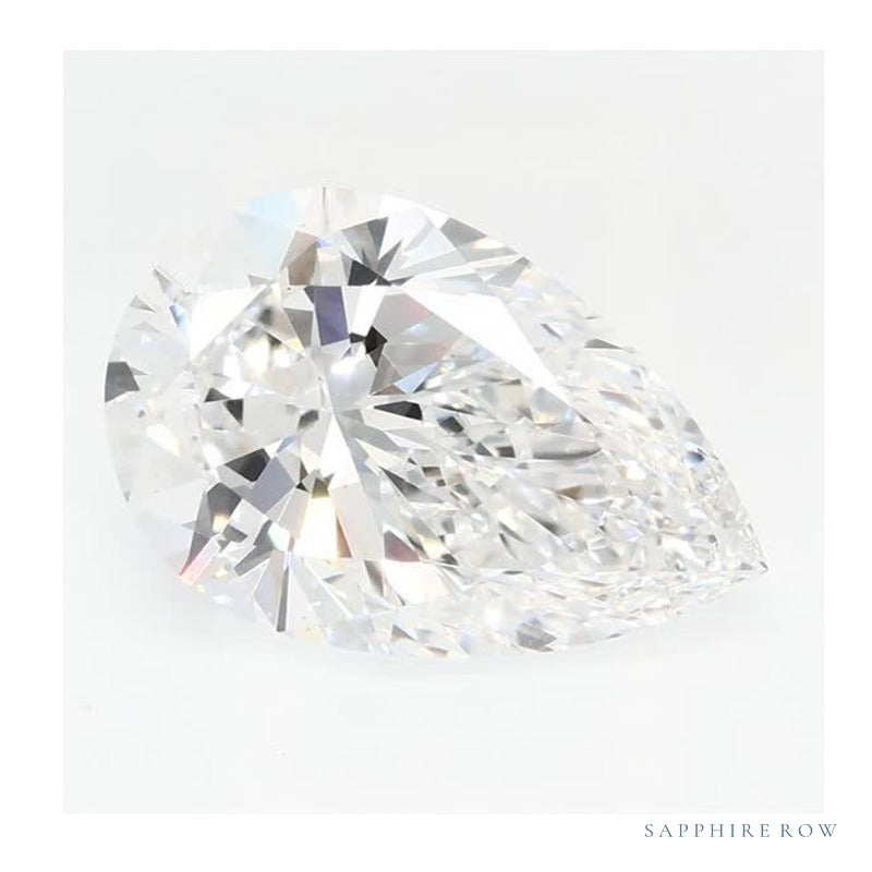 2.45 ct lab-grown diamond, pear cut | Sapphire Row · cut7