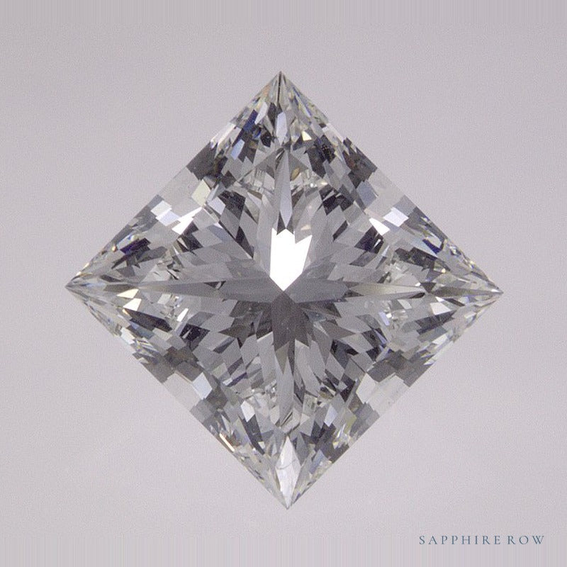 2.42 ct lab-grown diamond, square cut | Sapphire Row · cut6