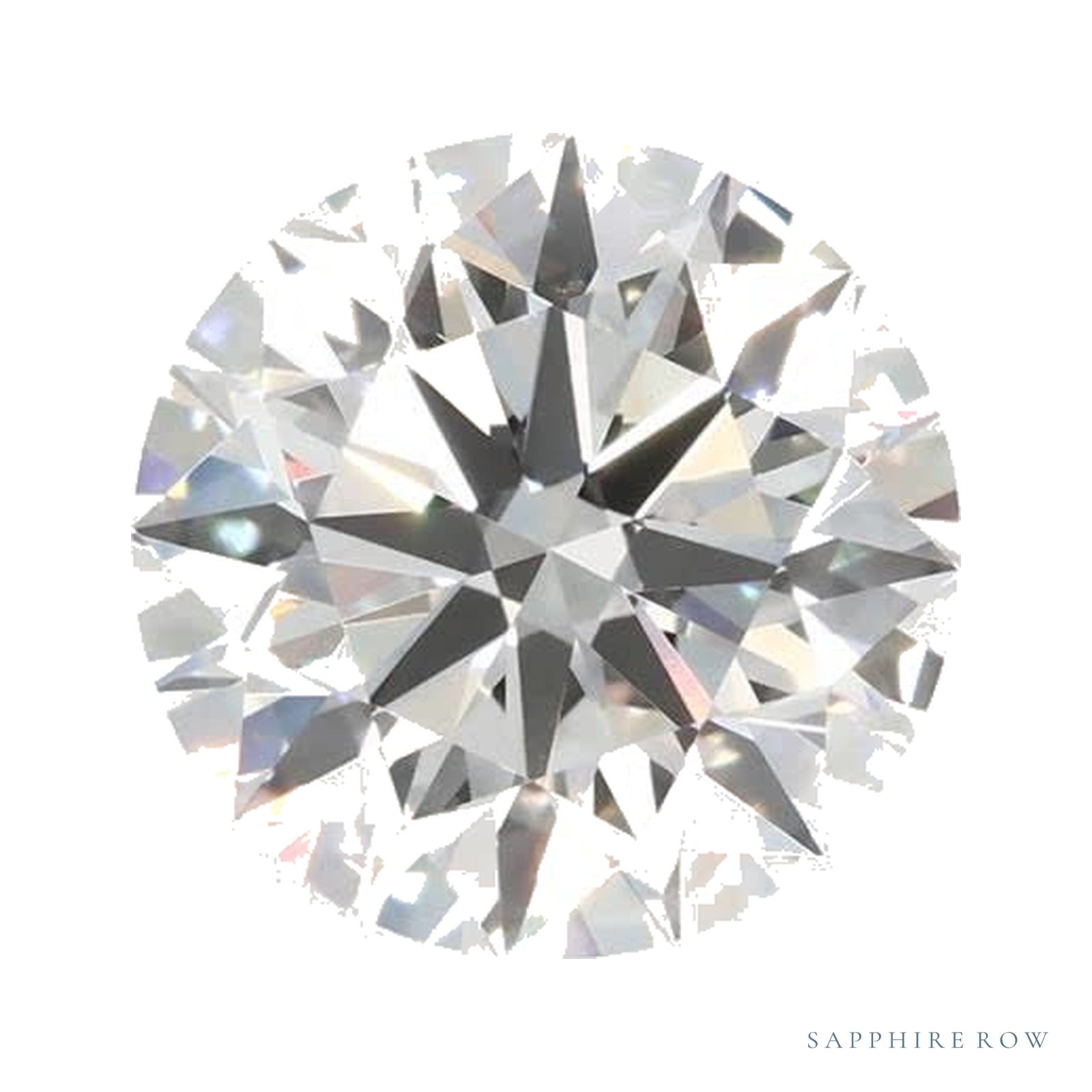2.40 ct lab-grown diamond, round cut | Sapphire Row · cut4