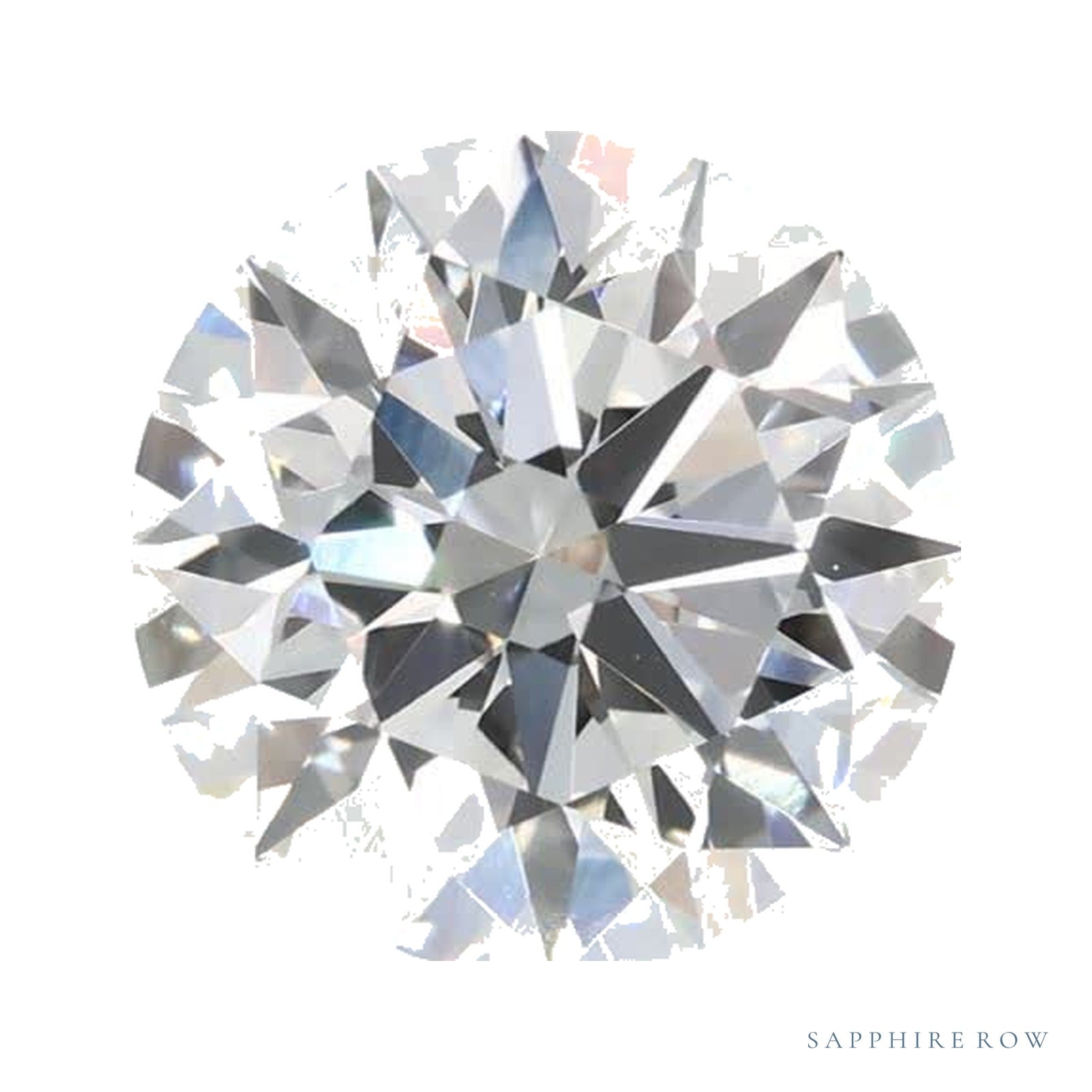 2.40 ct lab-grown diamond, round cut | Sapphire Row · cut4