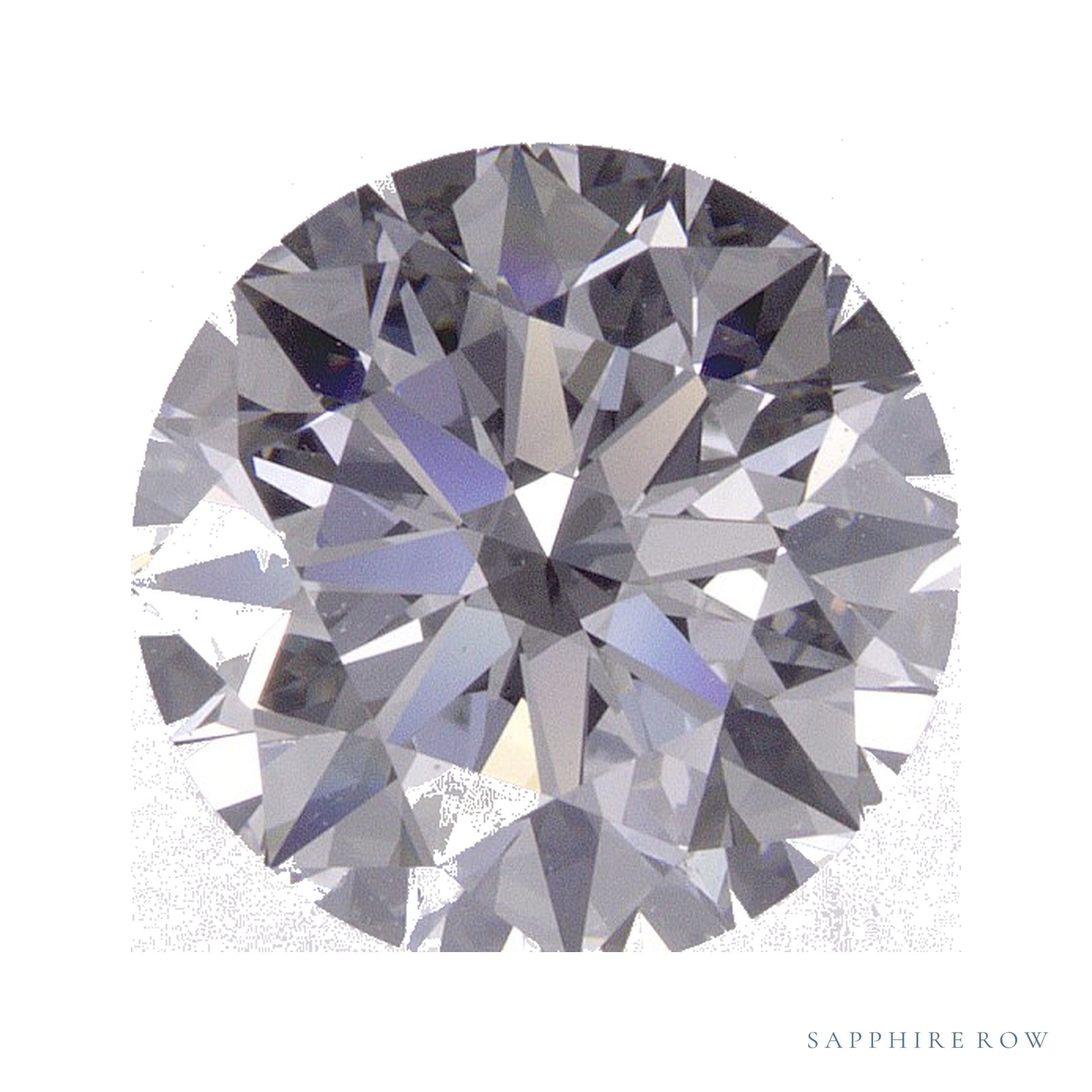 2.40 ct lab-grown diamond, round cut | Sapphire Row · cut4