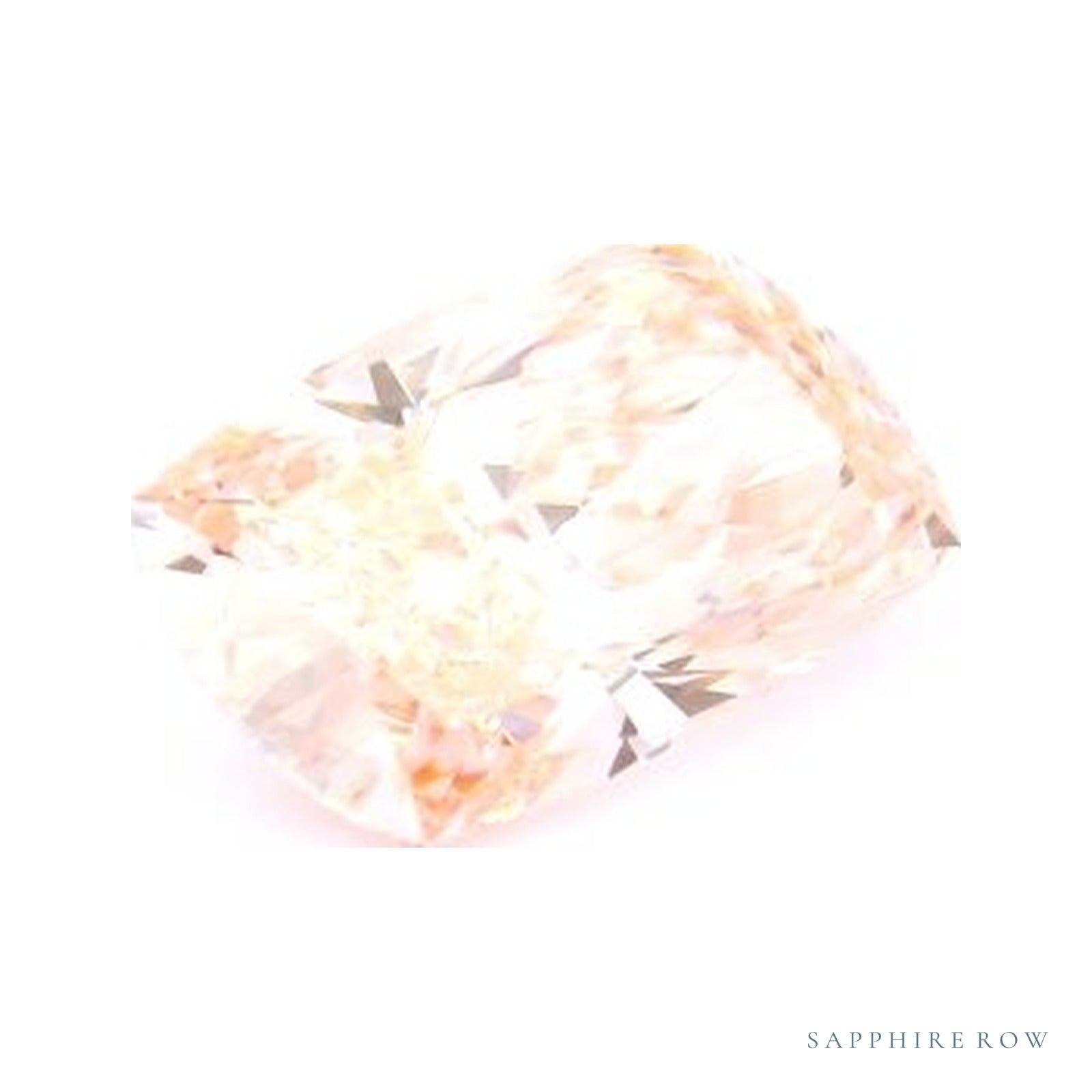 2.38 ct lab-grown fancy vivid pink diamond, elongated cushion cut | Sapphire Row · cut4