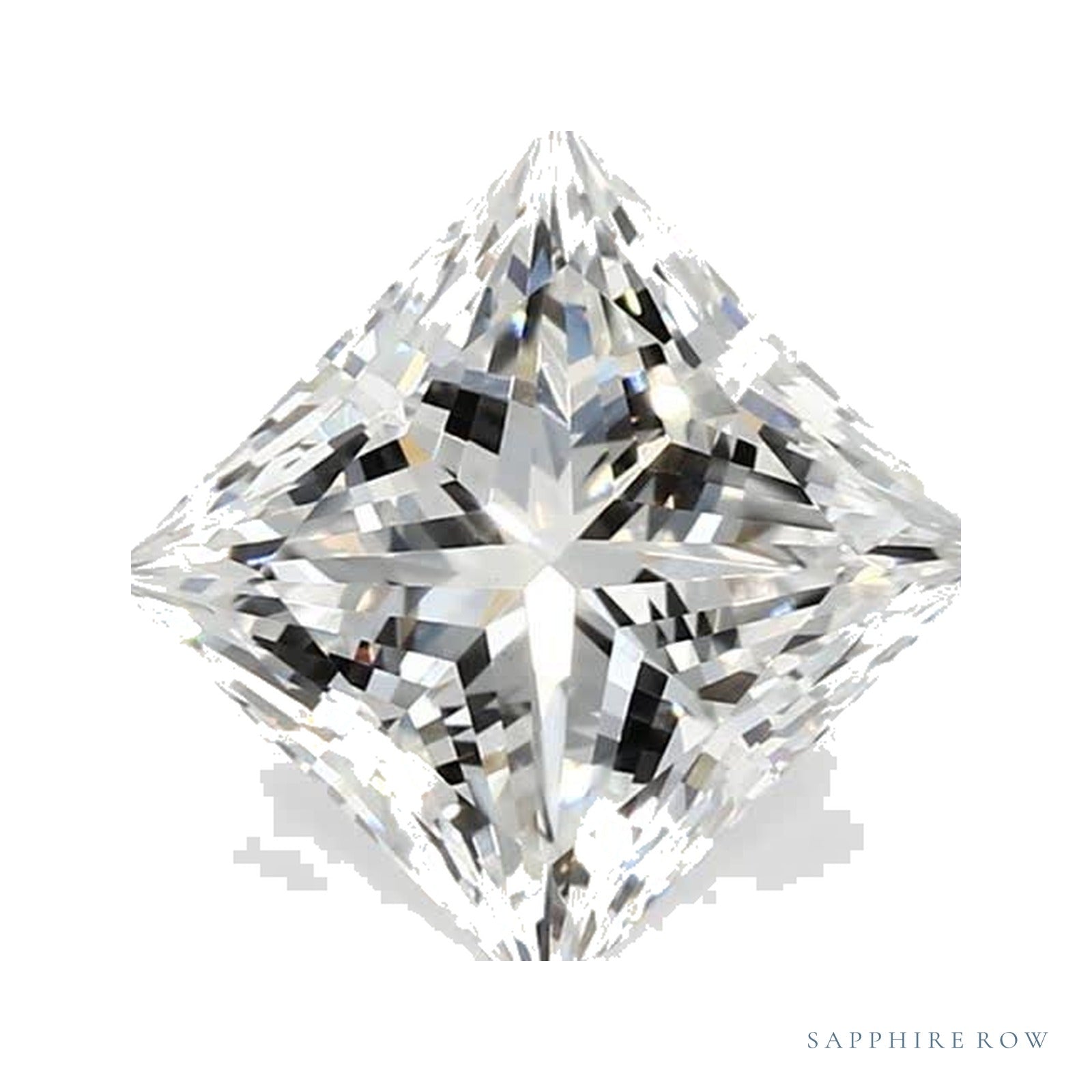 2.35 ct lab-grown diamond, square cut | Sapphire Row · cut4