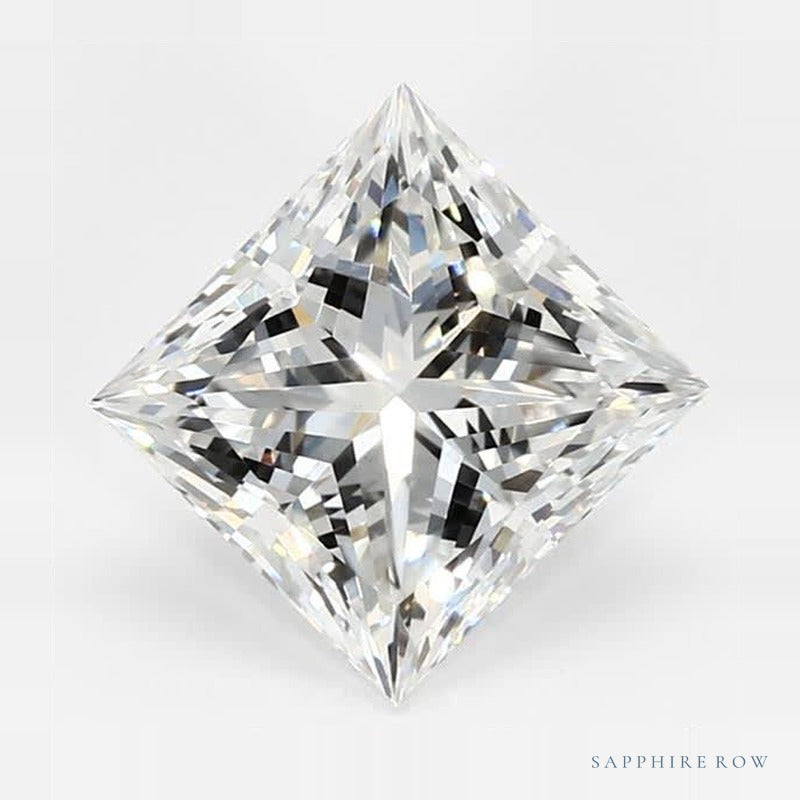 2.35 ct lab-grown diamond, square cut | Sapphire Row · cut6