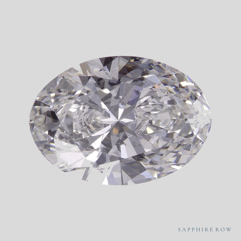 2.35 ct lab-grown diamond, oval cut | Sapphire Row · cut4 · cut5