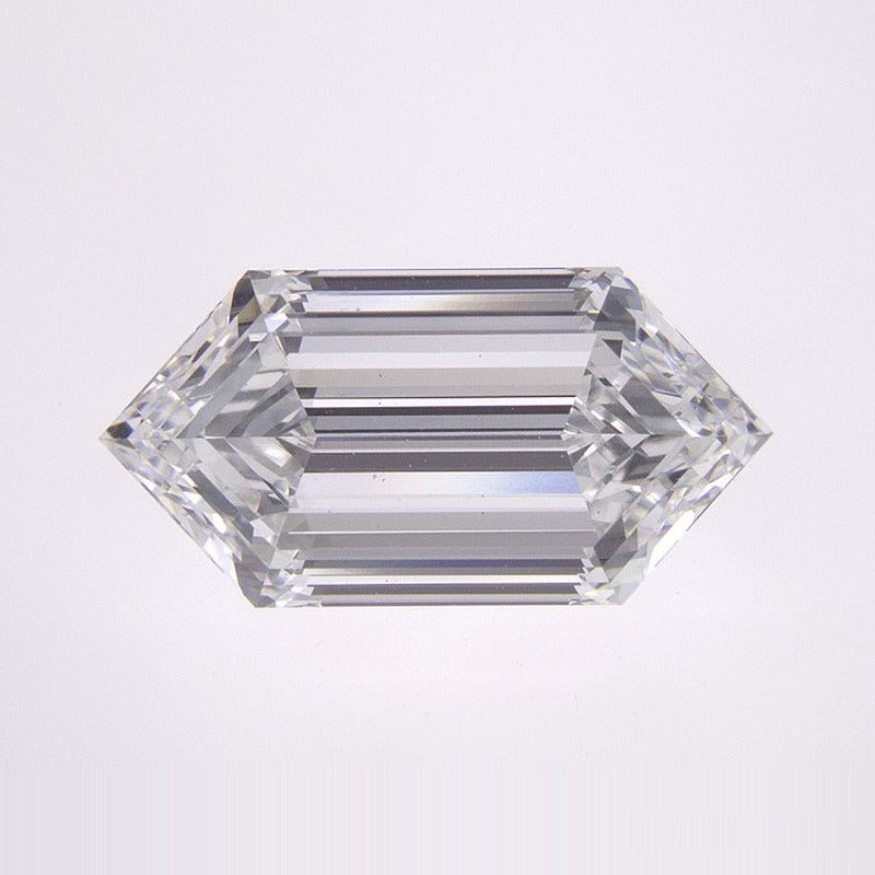 2.33 ct lab-grown diamond, elongated hexagon cut | Sapphire Row · cut7