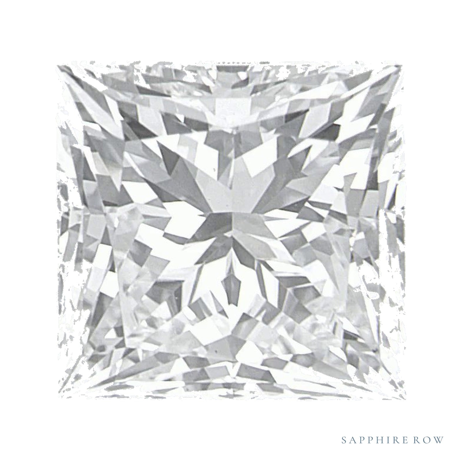 2.32 ct lab-grown diamond, square cut | Sapphire Row · cut4