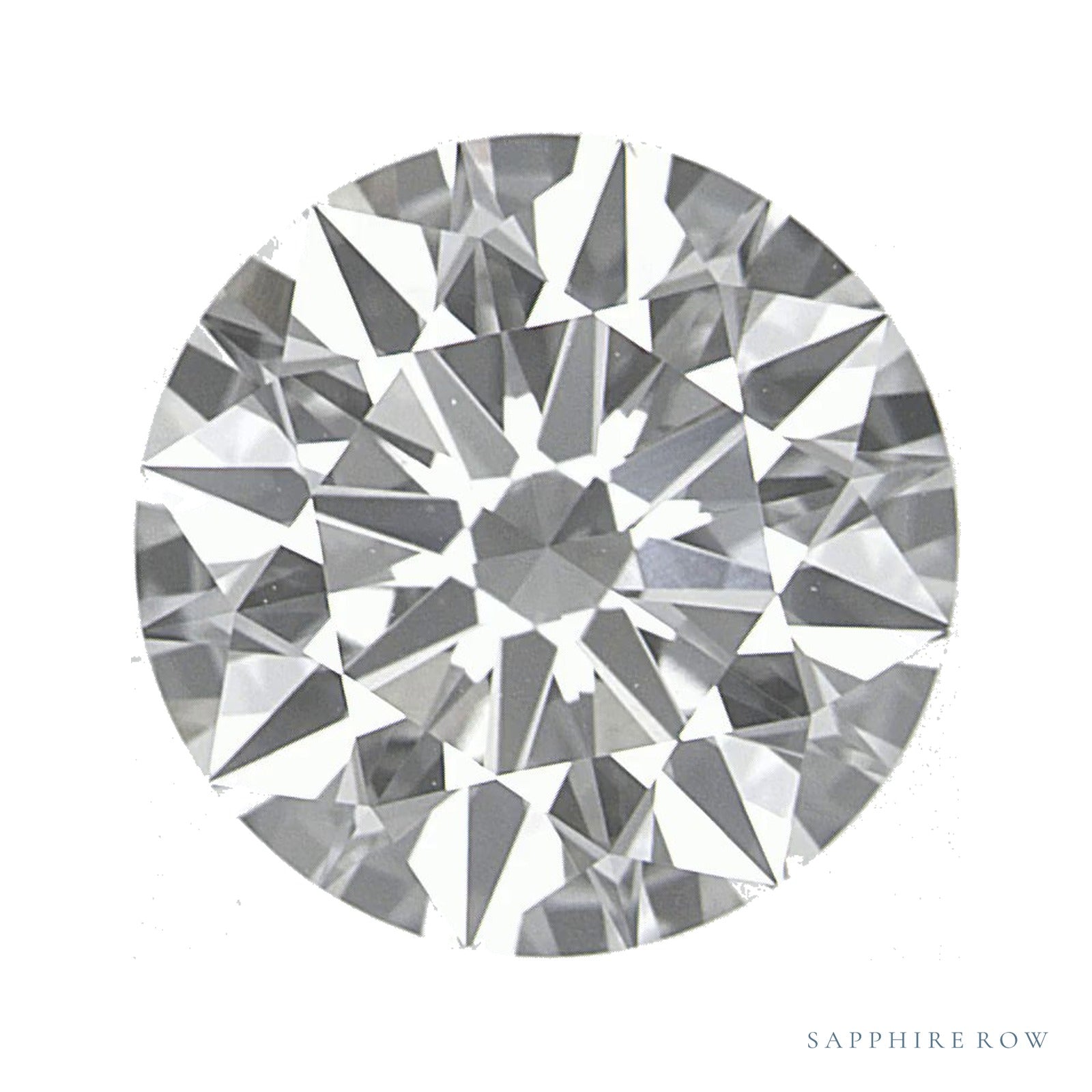 2.31 ct lab-grown diamond, round cut | Sapphire Row · cut4