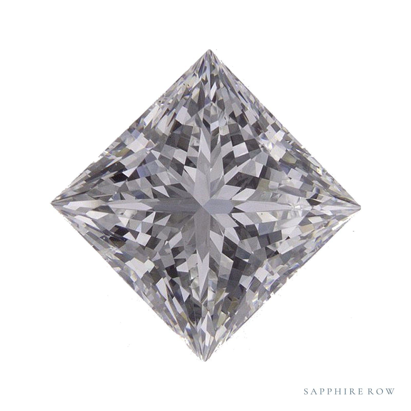 2.30 ct lab-grown diamond, square cut | Sapphire Row · cut4