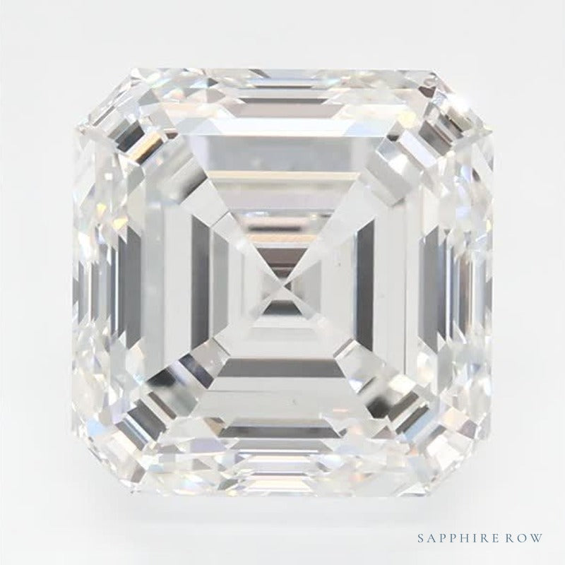 2.30 ct lab-grown diamond, asscher cut | Sapphire Row · cut6