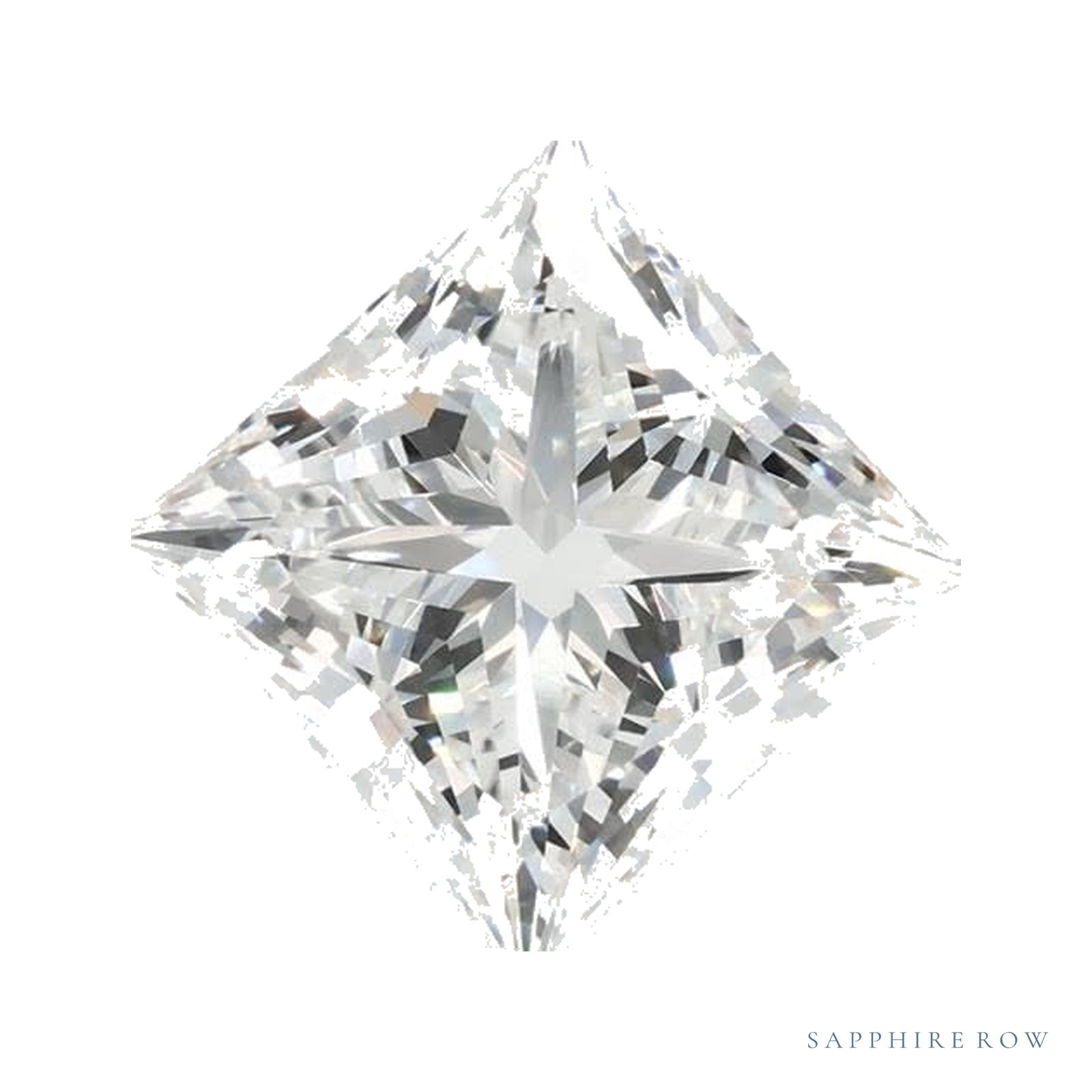 2.30 ct lab-grown diamond, square cut | Sapphire Row · cut4