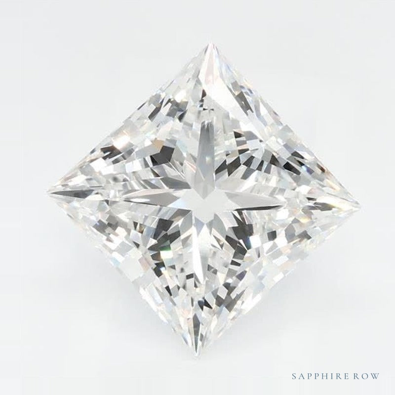 2.30 ct lab-grown diamond, square cut | Sapphire Row · cut6