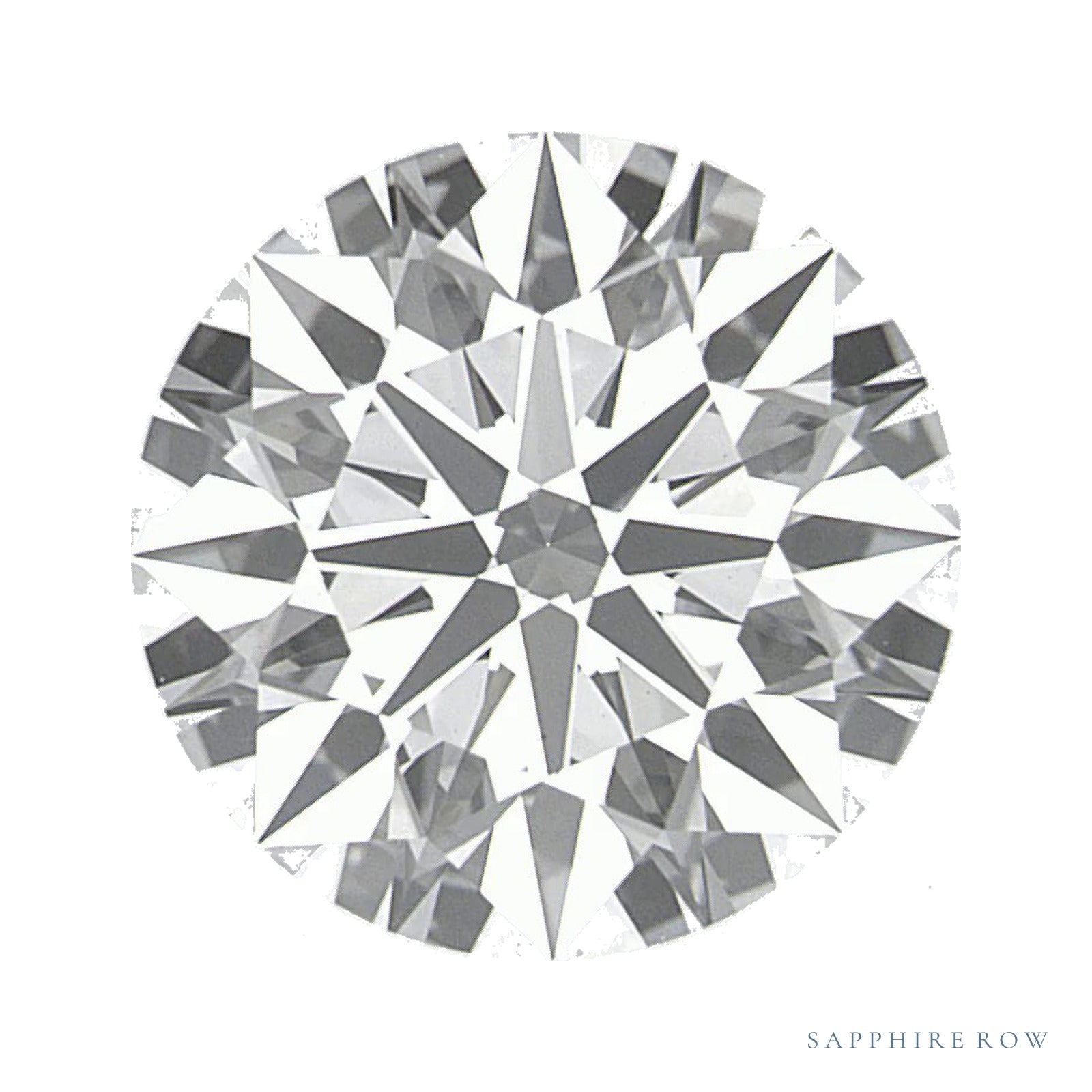 2.30 ct lab-grown diamond, round cut | Sapphire Row · cut4