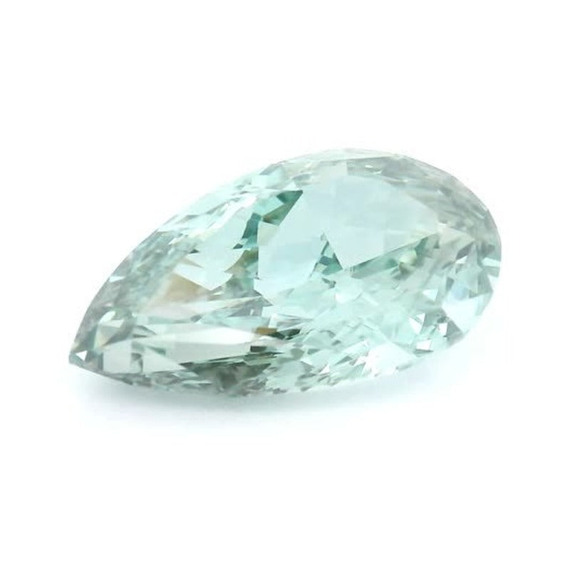 2.29 ct lab-grown fancy vivid green diamond, pear cut | Sapphire Row · cut7