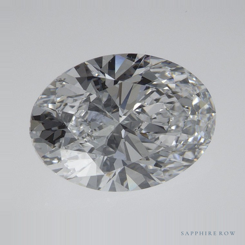 2.29 ct Oval Lab-Grown Diamond – D VVS1 – Faceted Cut – IGI Certified — Sapphire Row · cut7