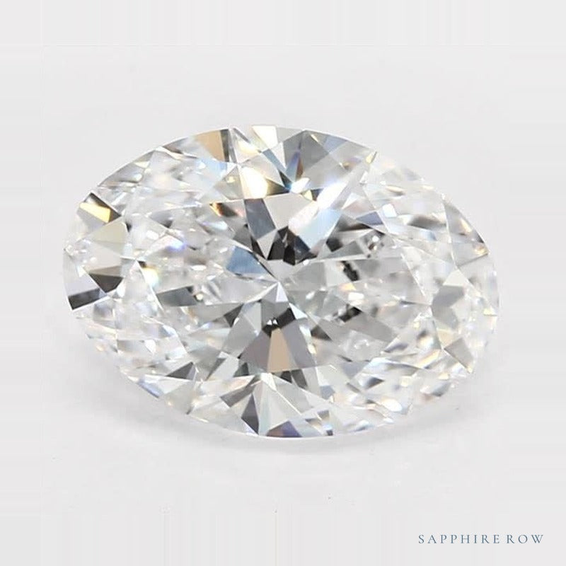 2.28 ct lab-grown diamond, oval cut | Sapphire Row · cut6