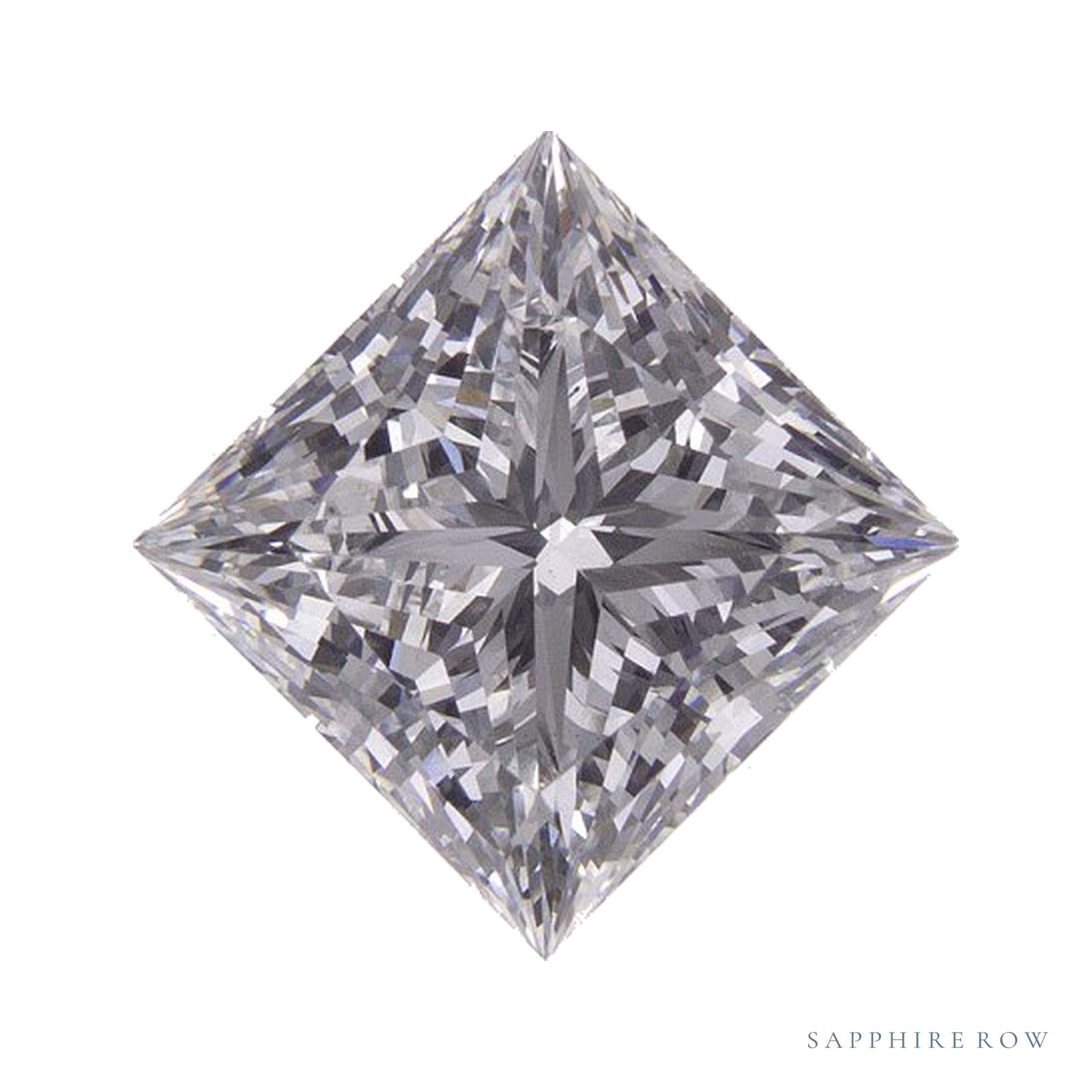 2.27 ct lab-grown diamond, square cut | Sapphire Row · cut4