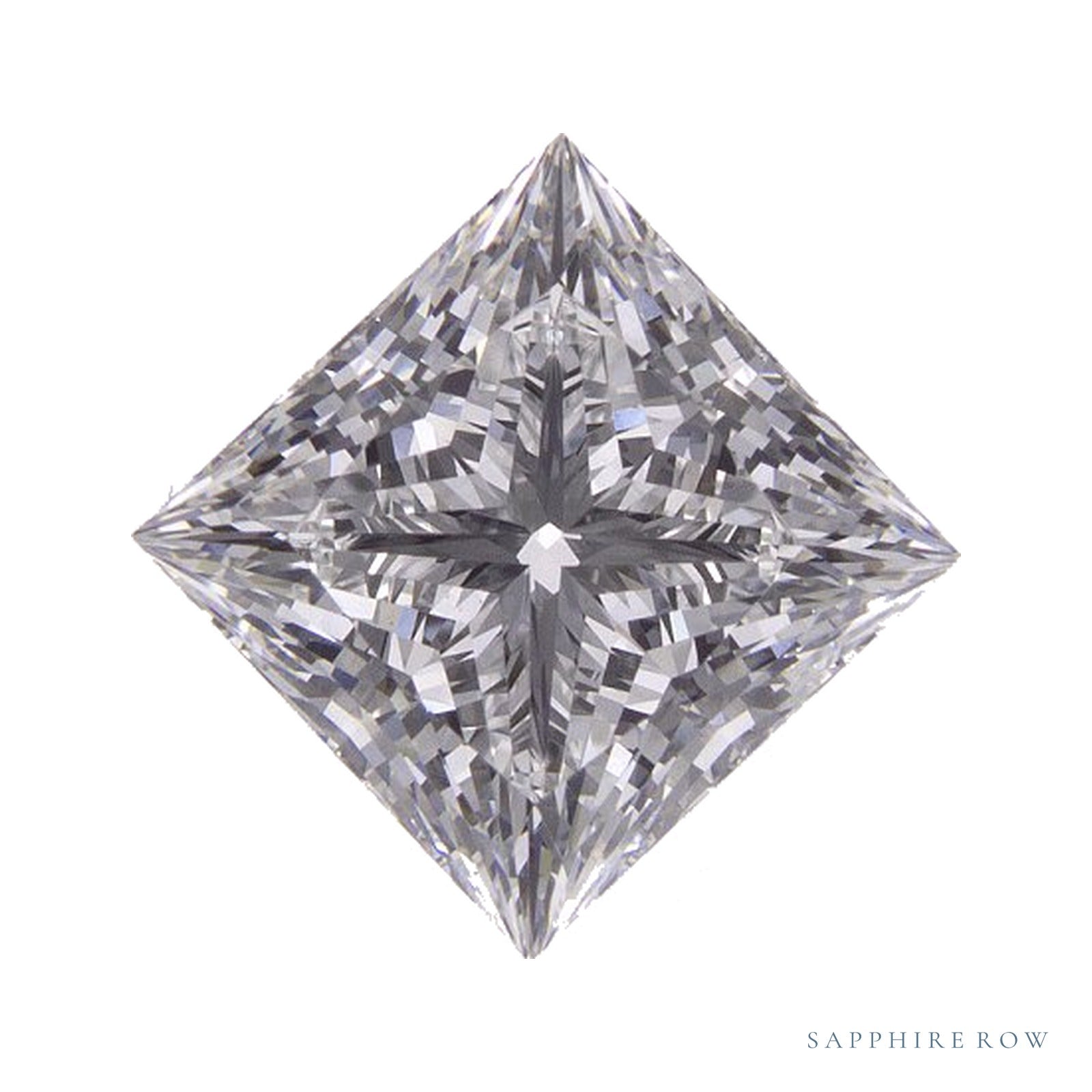 2.27 ct lab-grown diamond, square cut | Sapphire Row · cut4