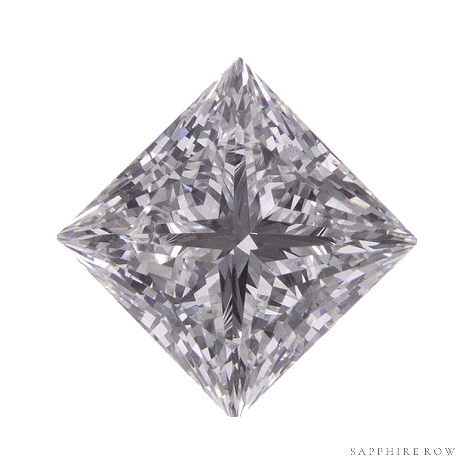 2.27 ct lab-grown diamond, square cut | Sapphire Row · cut4