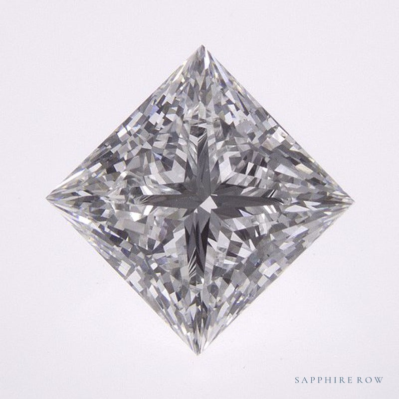 2.27 ct lab-grown diamond, square cut | Sapphire Row · cut6