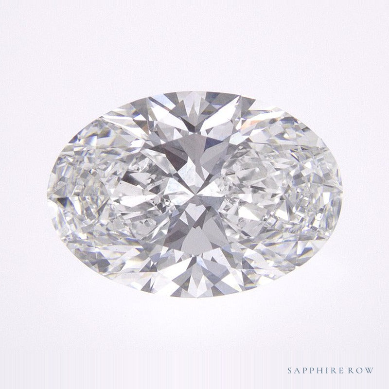 2.27 ct lab-grown diamond, oval cut | Sapphire Row · cut6
