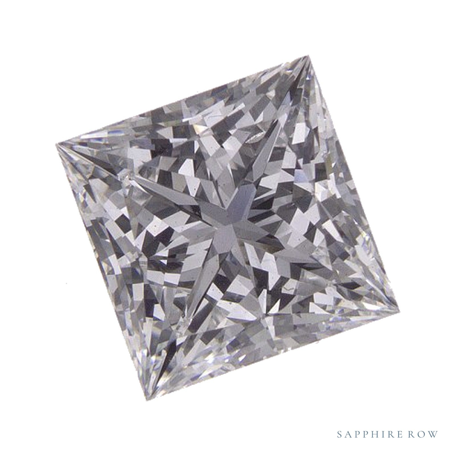 2.25 ct lab-grown diamond, square cut | Sapphire Row · cut4