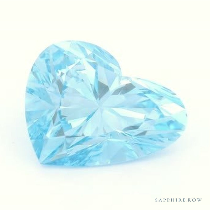 2.24 ct lab-grown fancy vivid blue diamond, heart cut | Sapphire Row · cut6