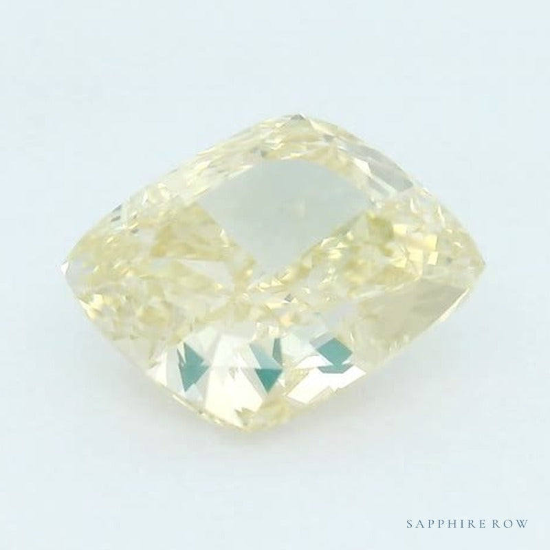 2.23 ct natural fancy yellow diamond, cushion cut | Sapphire Row · cut6