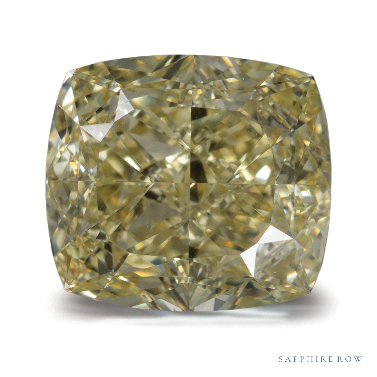 2.23 ct natural fancy yellow diamond, cushion cut | Sapphire Row · cut7