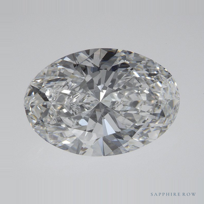 2.21 ct lab-grown diamond, oval cut | Sapphire Row · cut6