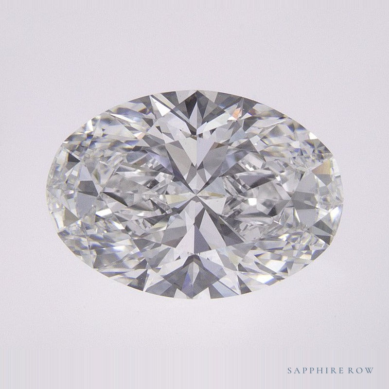 2.21 ct lab-grown diamond, oval cut | Sapphire Row · cut6