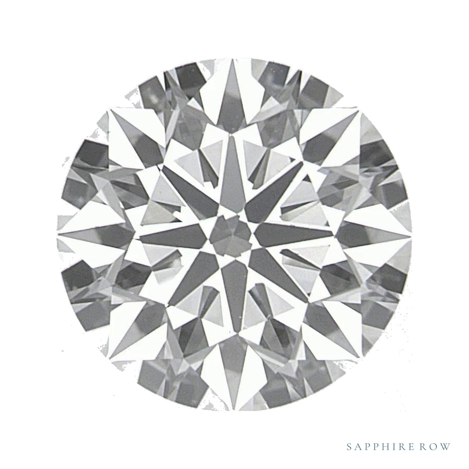 2.21 ct lab-grown diamond, round cut | Sapphire Row · cut4