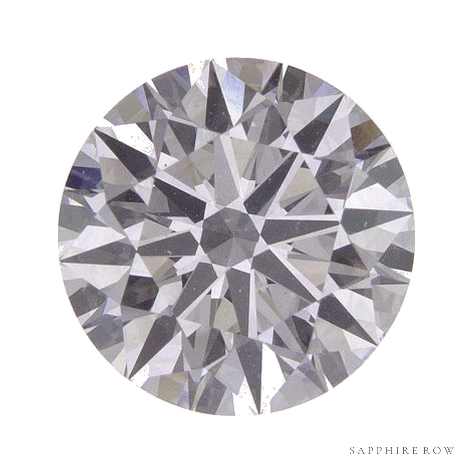 2.20 ct lab-grown diamond, round cut | Sapphire Row · cut4