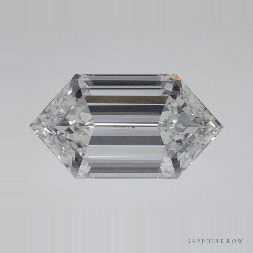 2.16 ct lab-grown diamond, elongated hexagon cut | Sapphire Row · cut6
