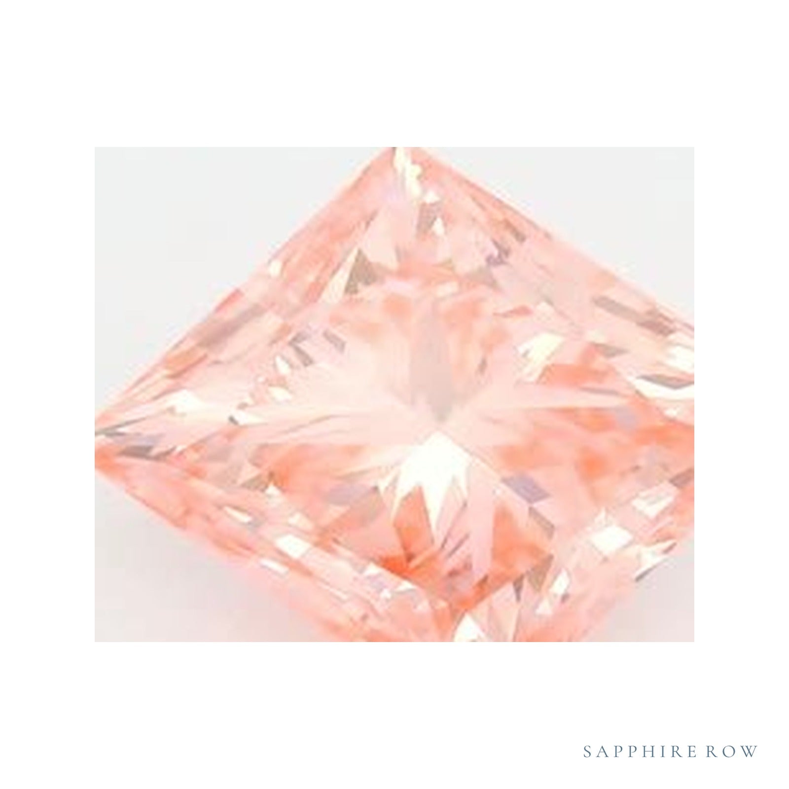2.14 ct lab-grown diamond, square cut | Sapphire Row · cut4